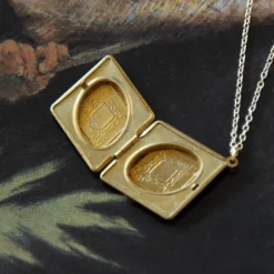 Kindred Objects- Vintage Large Diamond Locket Necklace