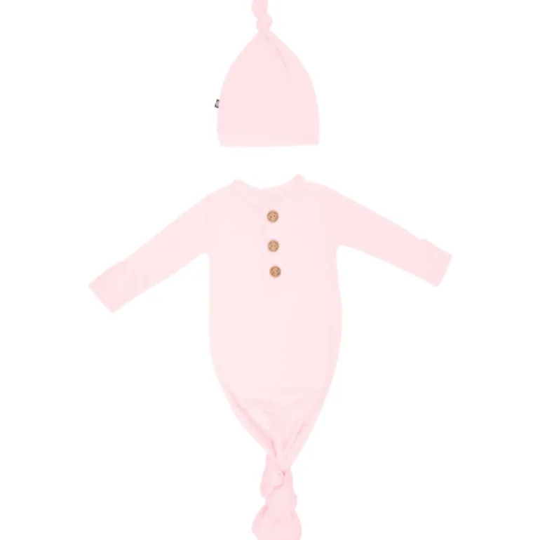 Kyte Baby Knotted Gown with Hat Set