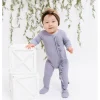 Kyte Baby Ribbed Ruffle Zippered Footie