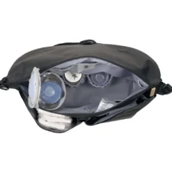 Lassig Manu Messenger Diaper Bag- Black