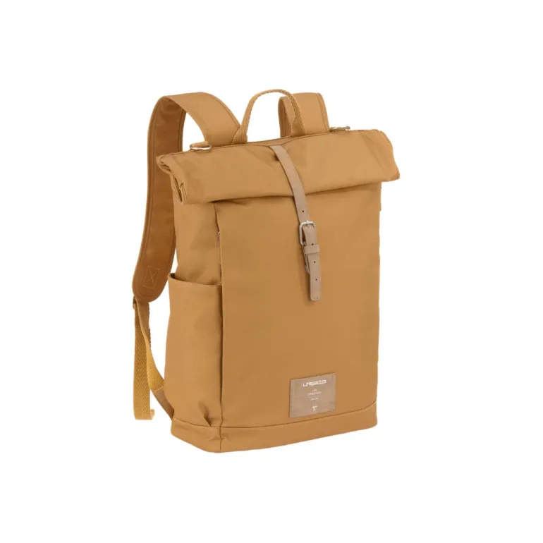 Lassig Rolltop Diaper Backpack- Curry