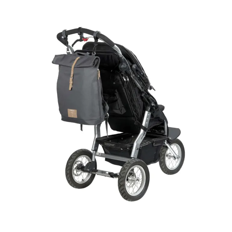 Lassig Rolltop Diaper Backpack- Anthracite