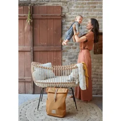 Lassig Rolltop Diaper Backpack- Curry