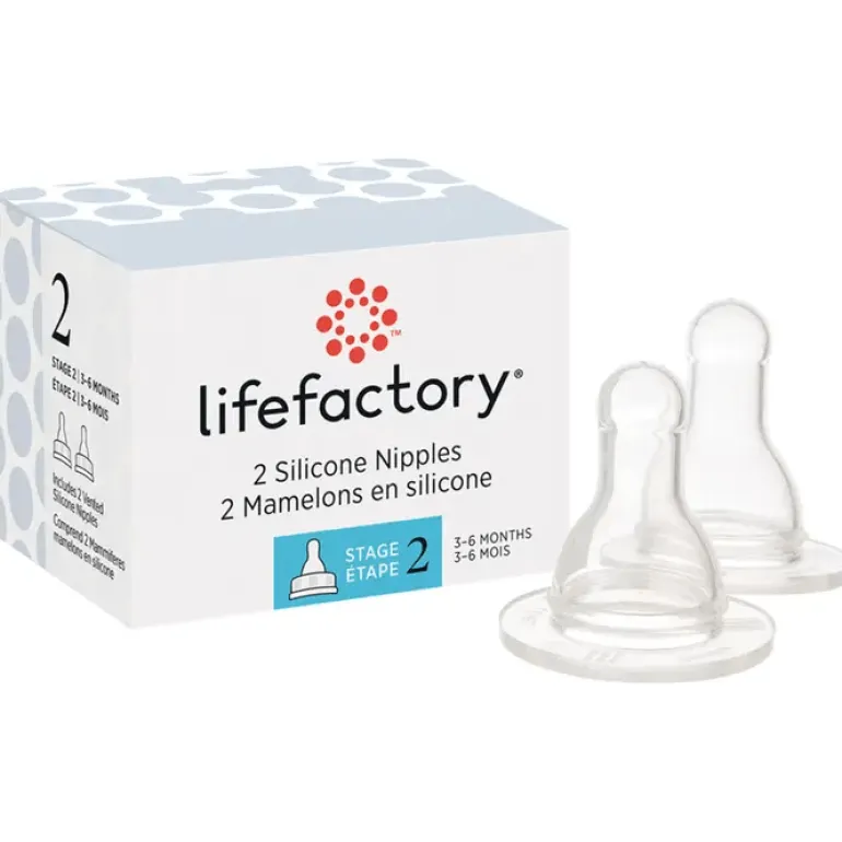 Lifefactory Bottle Nipples - 2 Pack