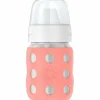 Lifefactory 8oz Stainless Steel Baby Bottle with Hard Sippy Spout