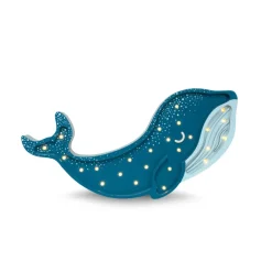 Little Lights Whale Lamp- Galaxy Teal