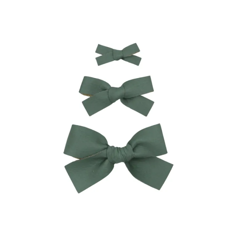 Lou Lou & Company Leather Bow Clip- Single Medium