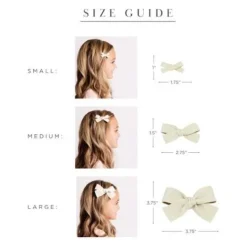 Lou Lou & Company Leather Bow Clip- Single Large