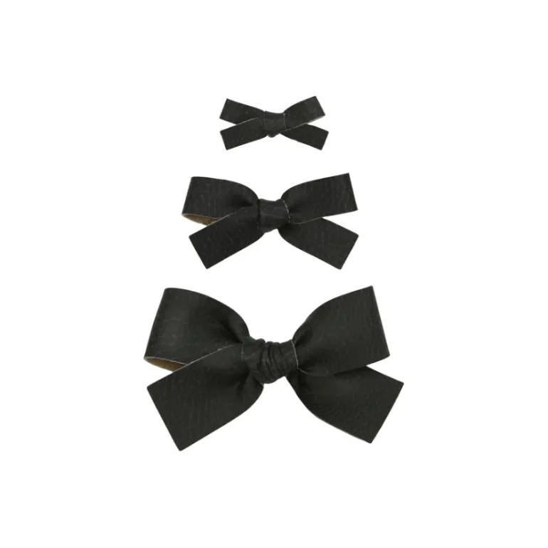 Lou Lou & Company Leather Bow Clip- Single Medium
