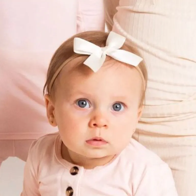 Lou Lou & Company Satin Bow Headband -Small Bow