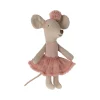 Maileg Ballerina Mouse Little Sister-Rose