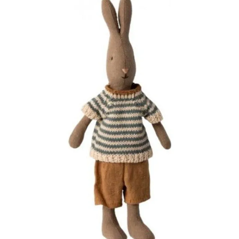 Maileg Rabbit Size 1 -Shirt and Shorts - Brown