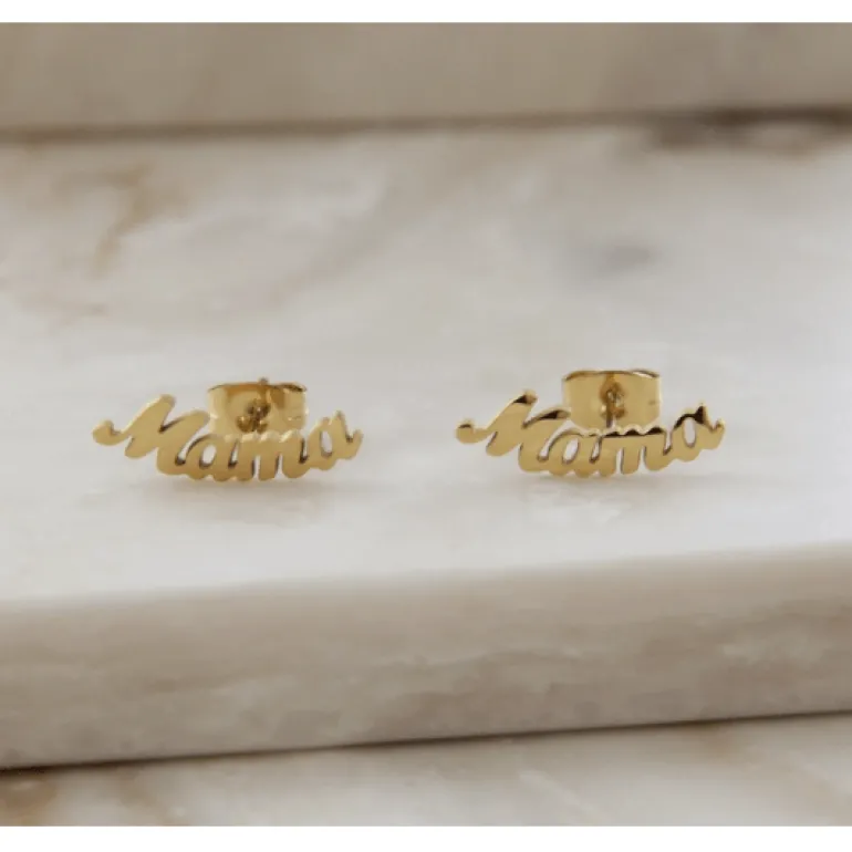 Maive Jewelry- Mama Studs , Gold or Silver