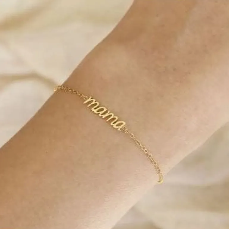 Maive Jewelry- Script Mama Bracelet
