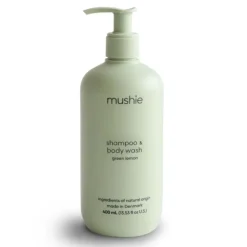 Mushie Baby Shampoo & Body Wash - Green Lemon