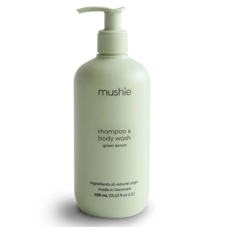 Mushie Baby Shampoo & Body Wash - Green Lemon