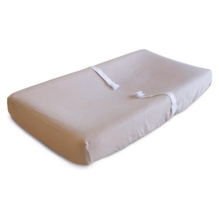 Mushie Extra Soft Muslin Changing Pad Cover