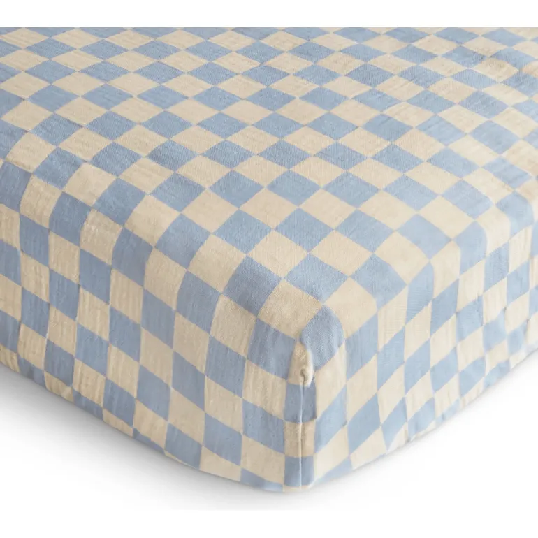 Mushie Extra Soft Muslin Crib Sheet