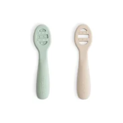 Mushie First Feeding Baby Spoons 2-Pack
