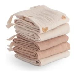 Mushie Muslin Cotton Washcloth- 5 Pack