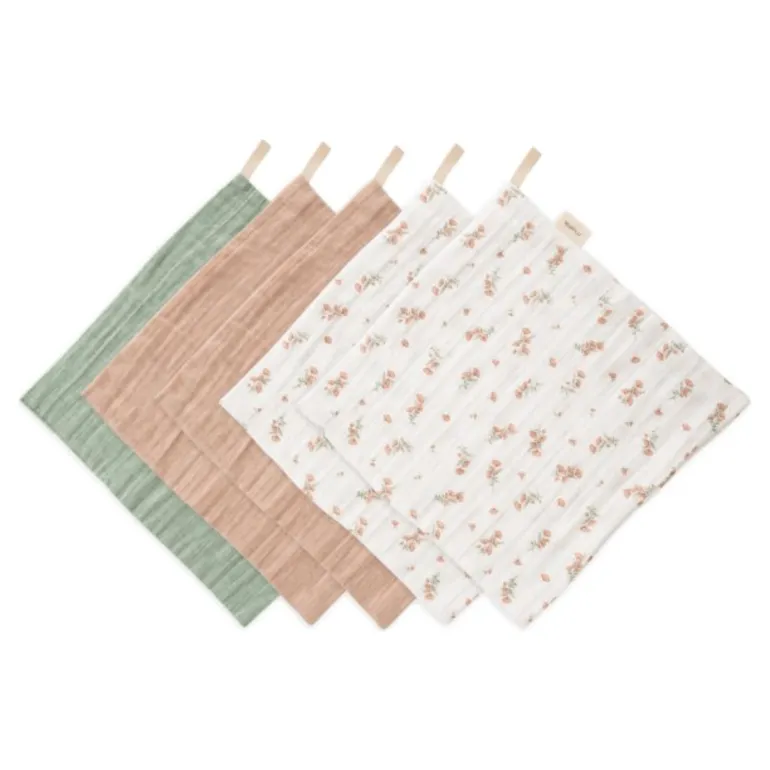 Mushie Muslin Cotton Washcloth- 5 Pack
