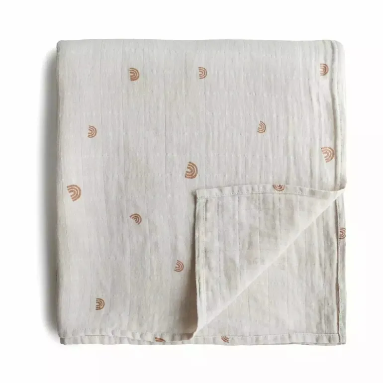 Mushie Muslin Swaddle Blanket
