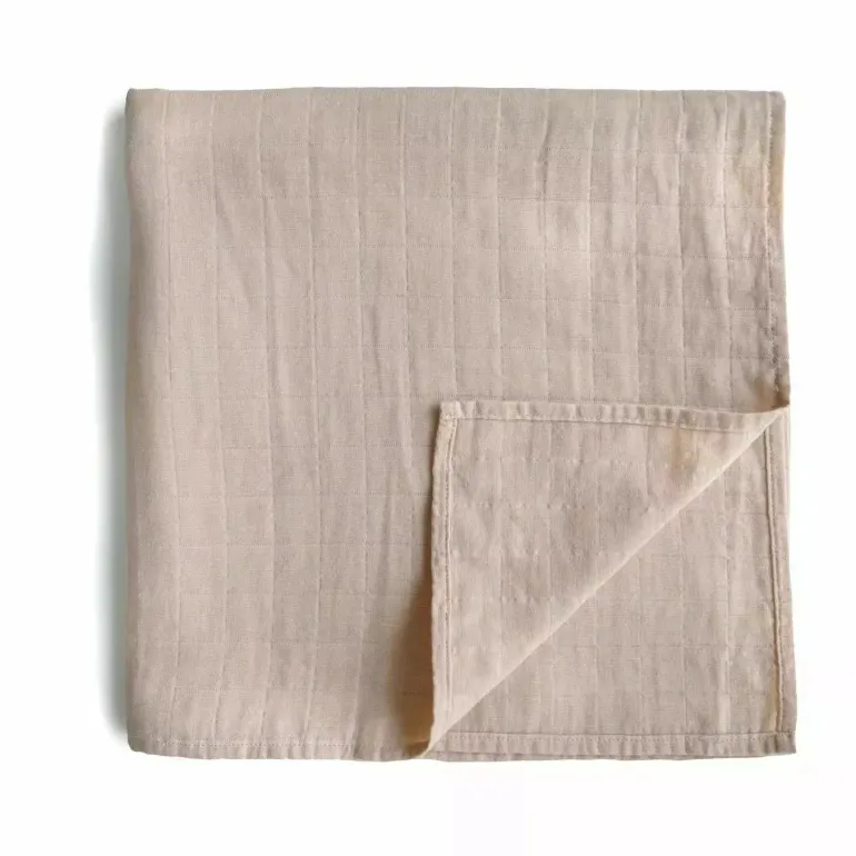 Mushie Muslin Swaddle Blanket