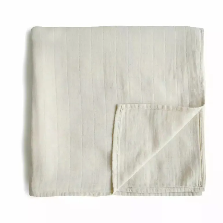 Mushie Muslin Swaddle Blanket