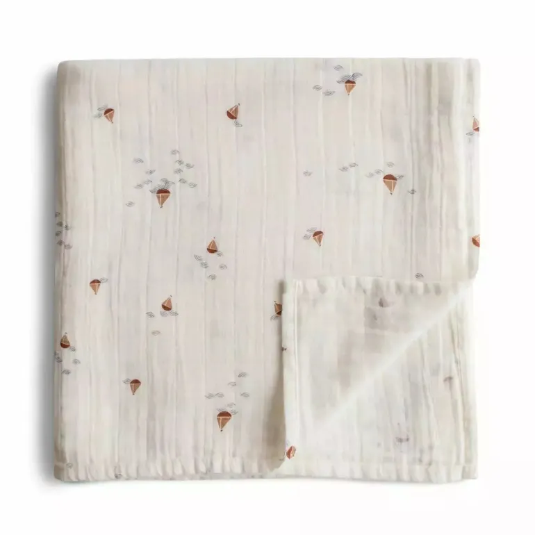 Mushie Muslin Swaddle Blanket