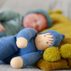 Nanchen Natur Organic "Schmuse" Doll Dark Blue