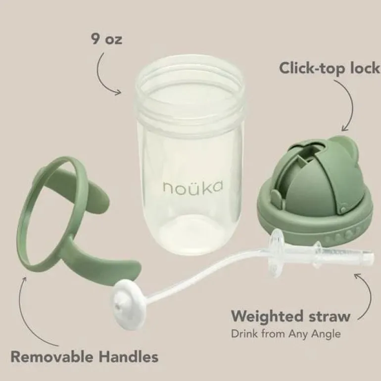 Noüka Non-Spill Weighted Straw Cup 9 oz