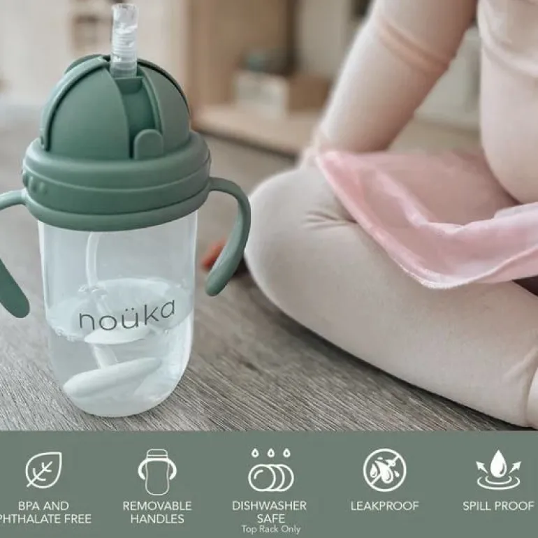 Noüka Non-Spill Weighted Straw Cup 9 oz