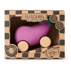 Oli & Carol Emma the Eggplant Baby Car Toy