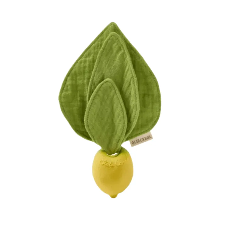 Oli & Carol Lemon Mini Doudou Teether