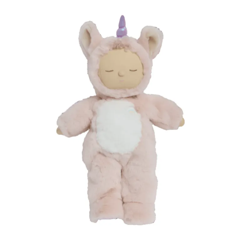 Olli Ella Cozy Dinkum Unicorn Sugarpie - Pink