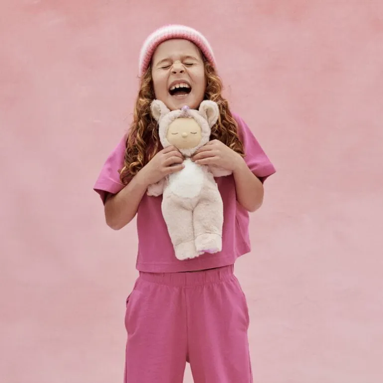 Olli Ella Cozy Dinkum Unicorn Sugarpie - Pink