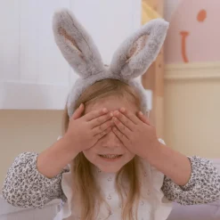 Olli Ella Fluffle Bunny Headband Smoke