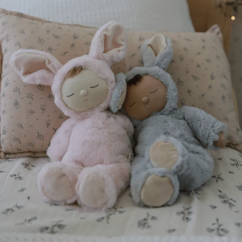 Olli Ella Lullaby Cozy Dinkum Bunny Pip - Smoke