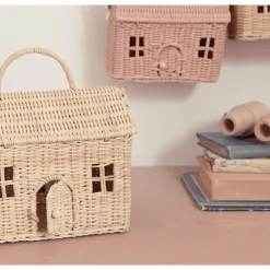 Olli Ella Rattan Casa Clutch Straw