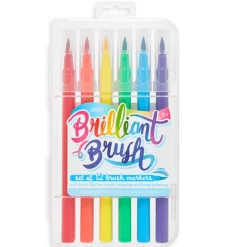 Ooly Brilliant Brush Markers Set of 12
