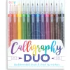 Ooly Calligraphy Duo Chisel & Brush Tip Markers: Set of 12