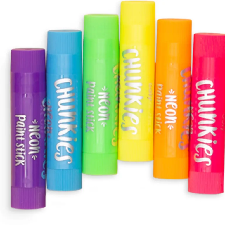 Ooly Chunkies Paint Sticks- Neon Pack: Set of 6