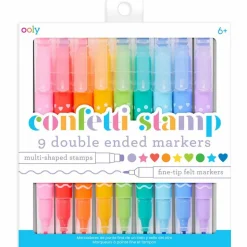 Ooly Confetti Stamp Double-Ended Markers
