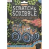 Ooly Mini Scratch & Scribble Art Kit- Monster Truck
