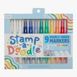 Ooly Stamp-A-Doodle Double Ended Markers- Set of 12
