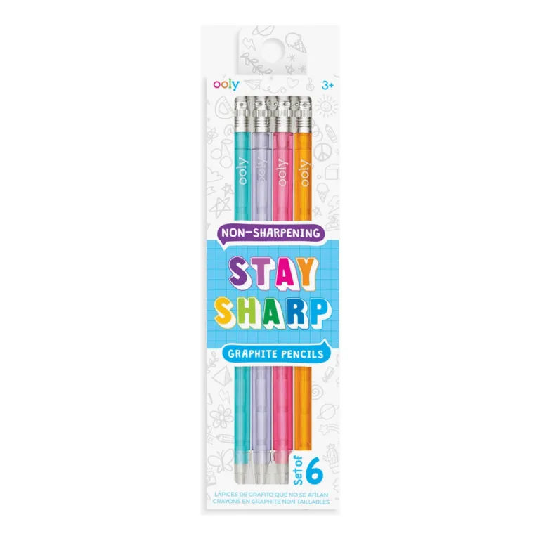 Ooly Stay Sharp Pencils- Rainbow