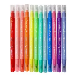 Ooly Switch-Eroo Sparkle Glittery Color Changing Markers- 12 Pc