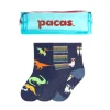 Pacas Kids' Crew Socks 3 Pack- Dino/Stripe/Alpaca
