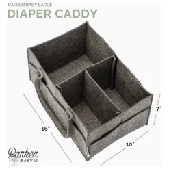 Parker Baby Company Diaper Caddy- Regular Peppercorn