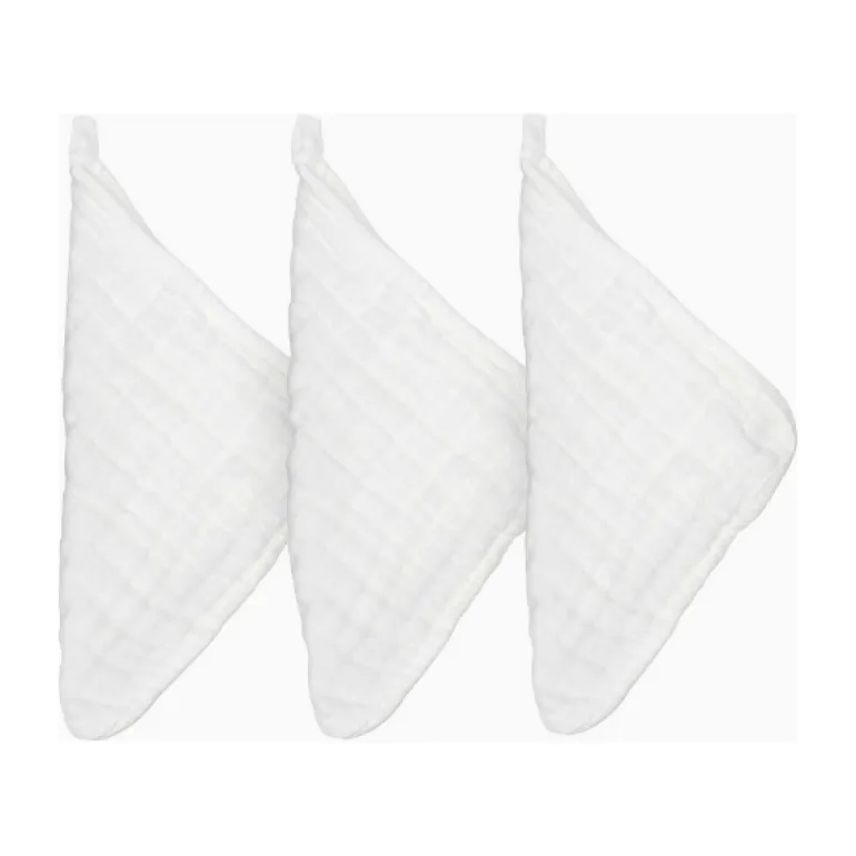Parker Baby Company Muslin Cotton Baby Washcloths- 6 Pack